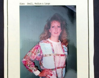 1993 Carol’s Vintage Sampler Shirt Uncut Vintage Pattern, Fun Fabrics, Size S-M-L