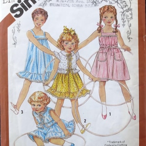 1982 Cinderella Sun Dress & Jacket Vintage Pattern, Simplicity 5466, Girls Size 4, Breast 23