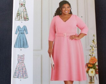 Dress & Jacket Uncut Sewing Pattern, Simplicity 11331, Plus Size 26, 28, 30, 22