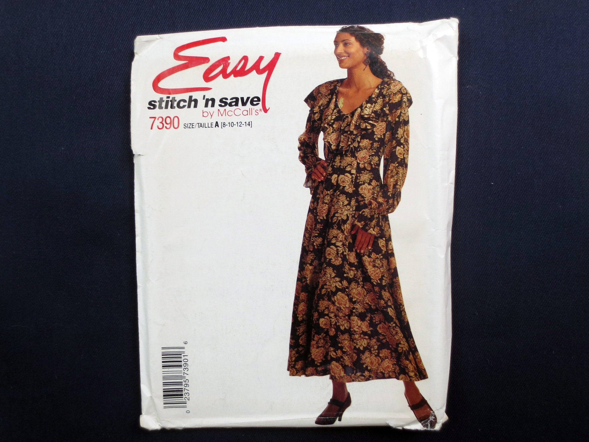 Patron De Couture 7390 Pour Femmes, Décolleté Fendu, Coutures