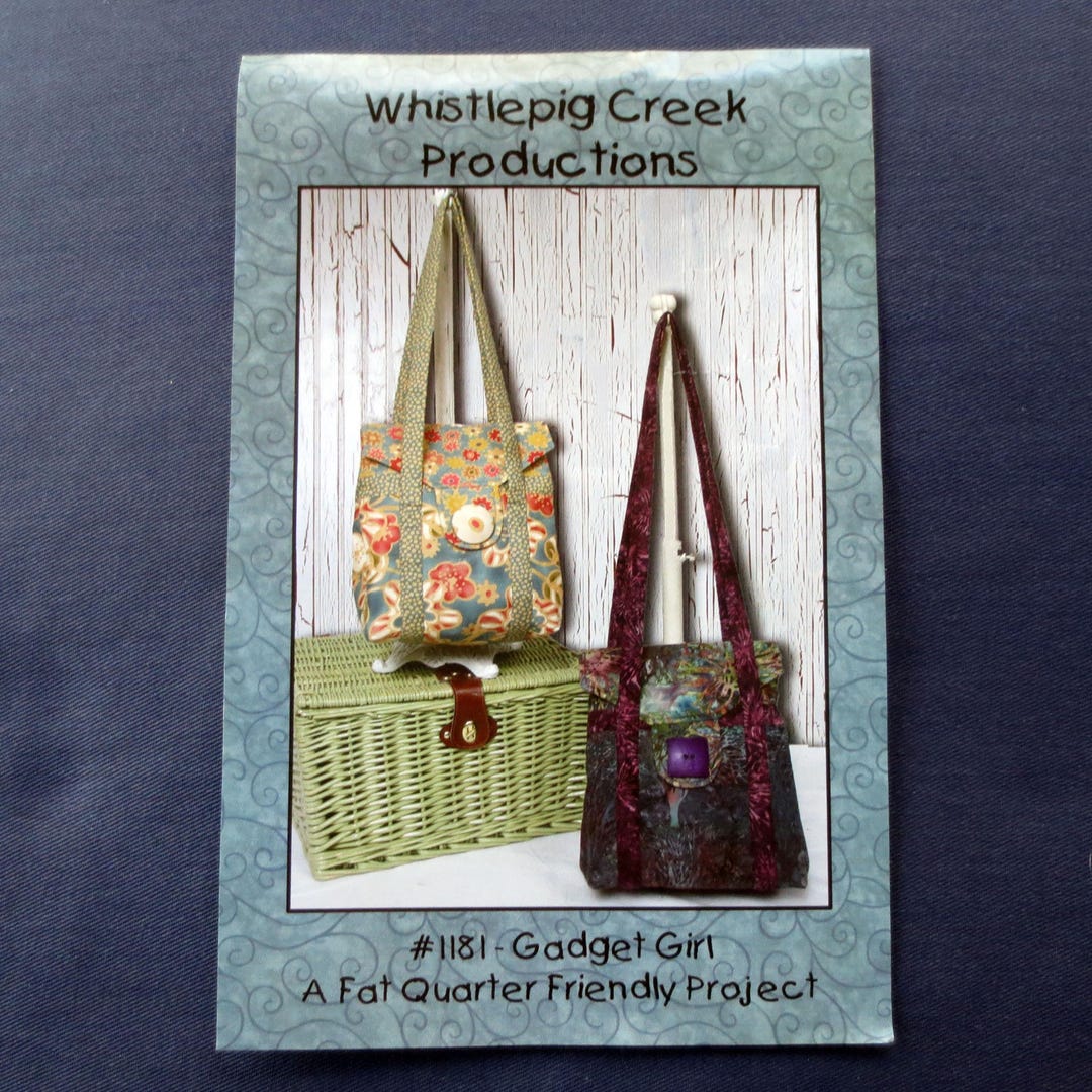 Gadget Girl Bag Uncut Pattern, Fat Quarter Friendly, Whistlepig Creek ...