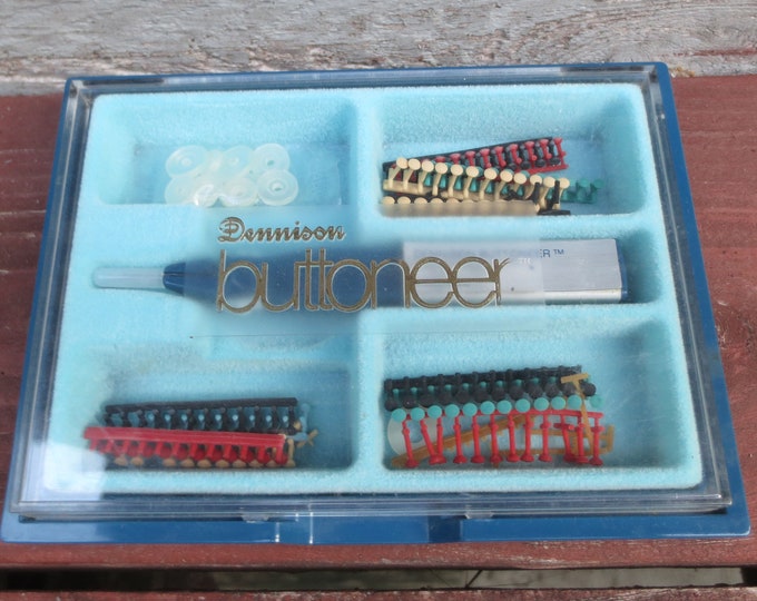 1970s Dennison Buttoneer, Vintage No Sew Button Attacher Etsy