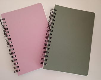 Cuaderno de contraseñas, verde o rosa, en espiral, de 4 x 6 pulgadas, con orden alfabético