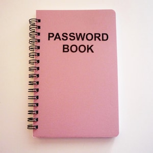 Pink Password Book: Pocket-Size Alphabetical Notebook