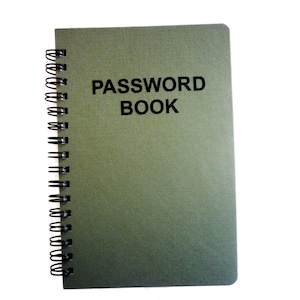 Green Password Book: Alphabetized, Compact Notebook (4x6 Inch)