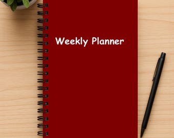 Cuaderno planificador semanal de bolsillo de 4 x 6 pulgadas