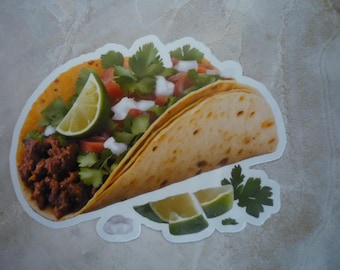 Pegatina de taco resistente al agua