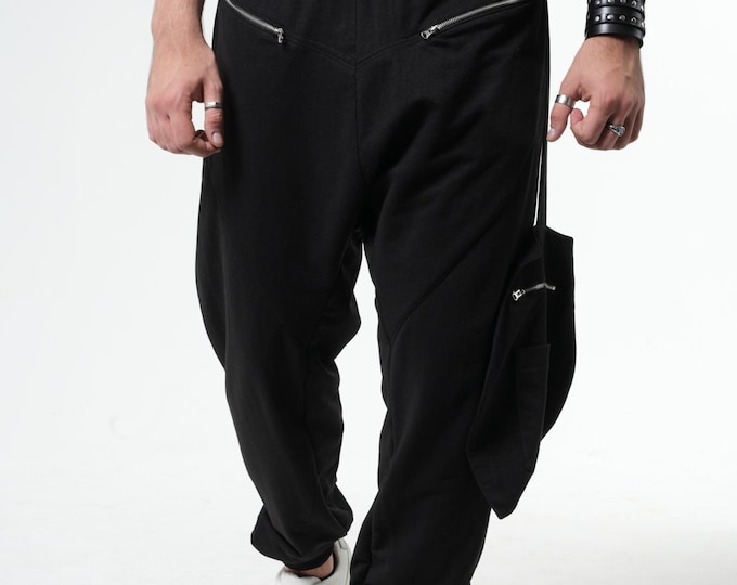 NEW Harem Pants Men / Japanese Pants / Streetwear Pants / Drop Crotch Pants Men METMP0006