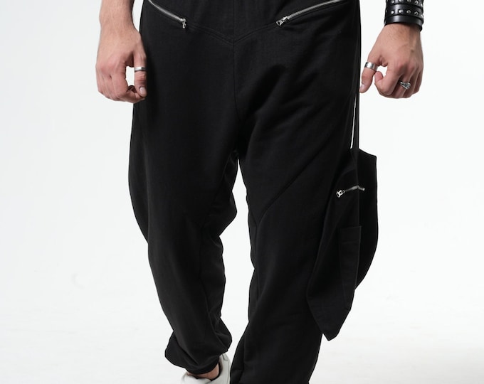 NEW Harem Pants Men / Japanese Pants / Streetwear Pants / Drop Crotch Pants Men