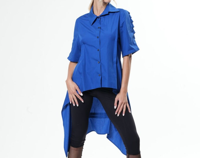 Asymmetrical Open Back Top METSh0031