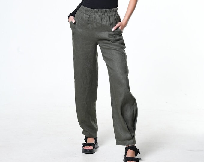 Summer Linen Pants for Women by METAMORPHOZA METP0080