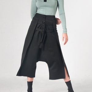 Black Harem Pants / Oversized Pants / Avant Garde Clothing / Maxi Pants / Japanese Pants / Wide Leg Pants Women / Drop Crotch Pants