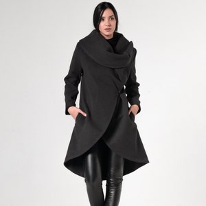 Maxi Winter Coat / Cashmere Coat Women / Asymmetrical Coat / Elegant Coat / Cashmere Long Coat / Warm Winter Coat / Maxi Coat Women METC0003