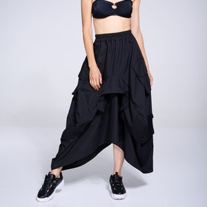 Asymmetrical Skirt / Evening Skirt / Plus Size Maxi Skirt / Loose Skirt / Long Boho Skirt / Summer Skirt Women /Metamorphoza /Long Skirt