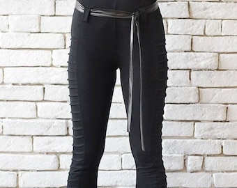 Goth broek/hoge taille broek/festival leggings/punk kleding/hoge taille leggings/dames leggings/costplay outfit