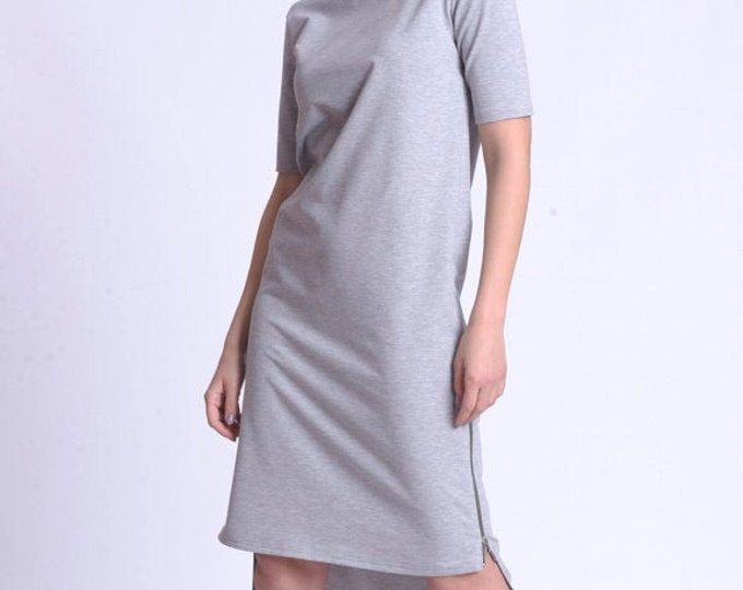 Straight Casual Asymmetric Dress by METAMORPHOZA