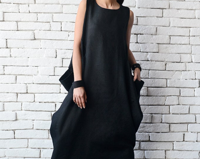 Linen Kaftan Maxi Dress METD0075