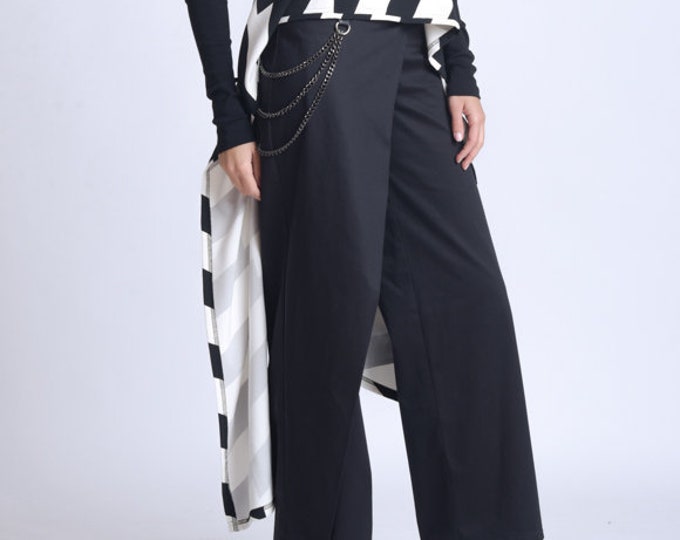 Tuxedo Pants / Womens Dress Pants / Black Dress Pants / Black Tuxedo Pants / Formal Pants / Wide Leg Pants Women / Wedding Pants