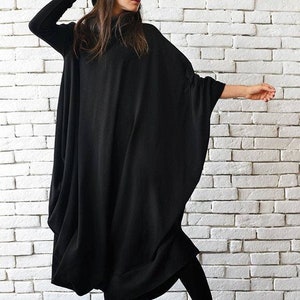Soft Loose Turtleneck Dress / Oversize Knitted Dress / Plus Size Winter Dress METD0018