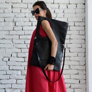 Off Shoulder Bag / Everyday Tote Bag / Leather Bag / Maxi Bag / Genuine Leather Bag / Black Purse / Metamorphoza
