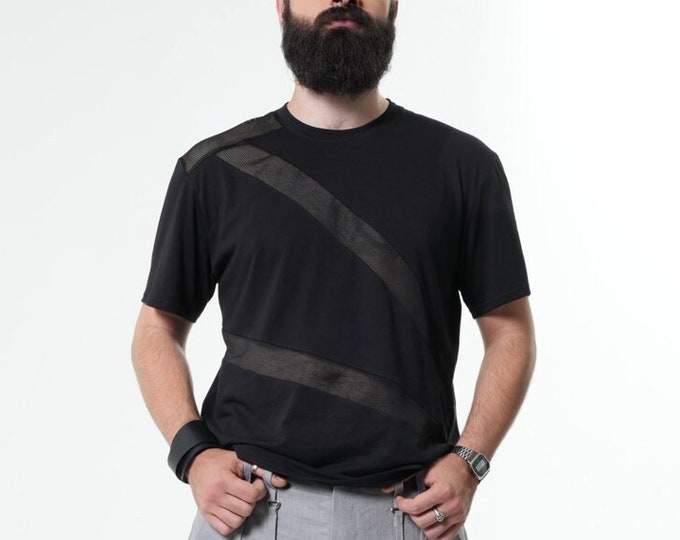 NEW Mens Mesh Shirt / Urban Shirt / Techwear Tshirt