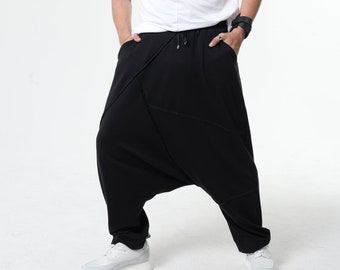 NEW Men Harem Pants / Streetwear Pants / Black Harem Pants / Harem Pants Men