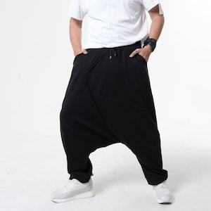 NEW Men Harem Pants / Streetwear Pants / Black Harem Pants / Harem Pants Men