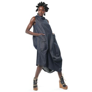 veronica beard oakley denim mini dress Women's Raymond - Blue - Size 0 XXS - XS - S - M:XXS day staple with slipdress gold organic cotton poncho cape Women's Liverpool — The