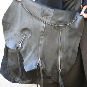 Extravagant High Quality Black Leather Bag / Asymmetrical - Etsy