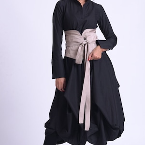 Robe longue avec manche grande taille / Robe oversize / Robe chemise par METAMORPHOZA image 8