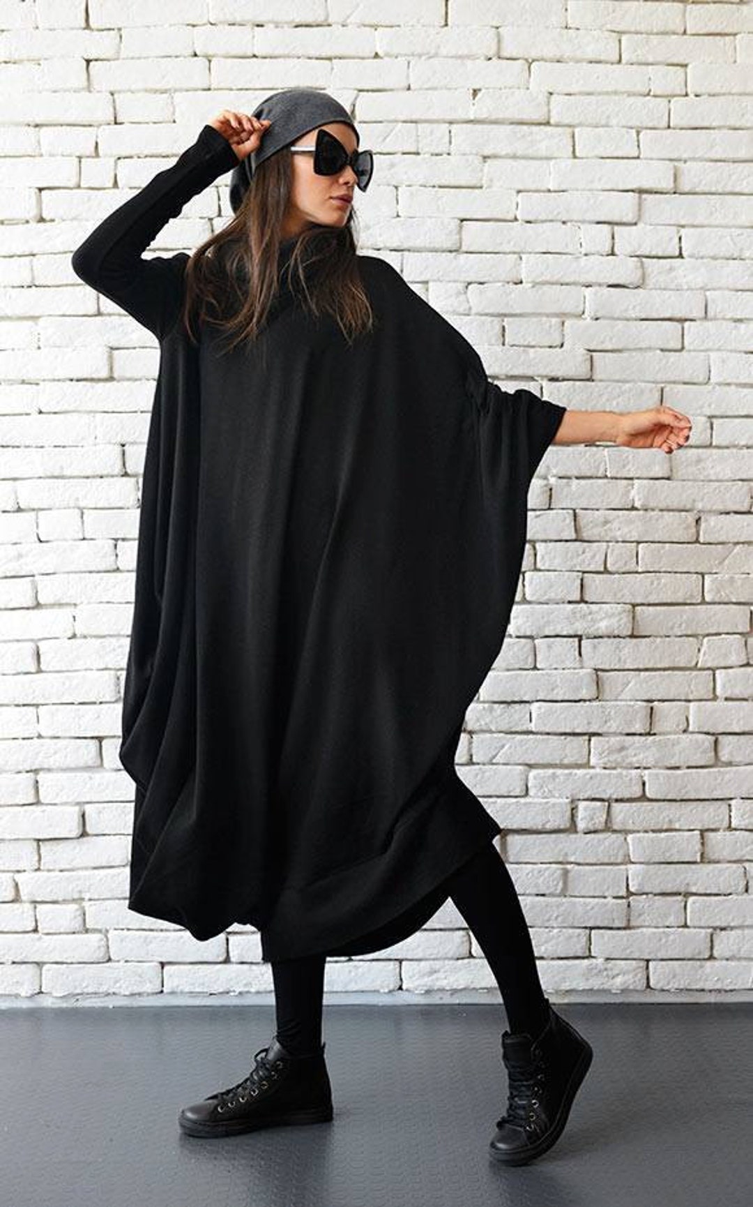 Black Kaftan / Pregnancy Dress / Kaftan Maxi Dress / Everyday Dress