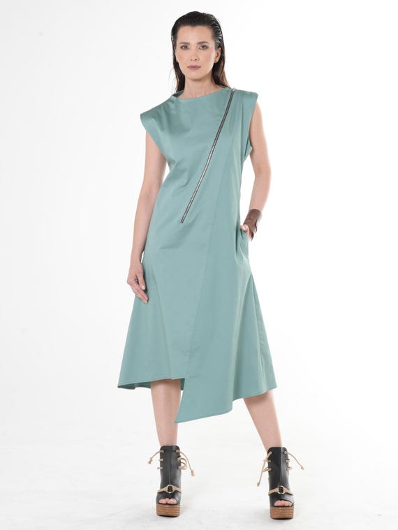 satin midi summer dress Satin Pleated Midi Dress