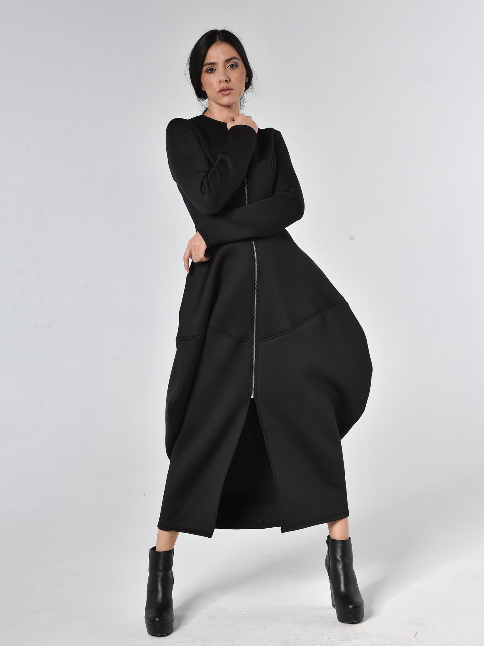 inexpensive mother of the bride dresses Elegant Black Lace Long Sleeve Dress Green Linen Midi Dress, Size:UK 14 (L) All Blue Bridesmaid Dresses