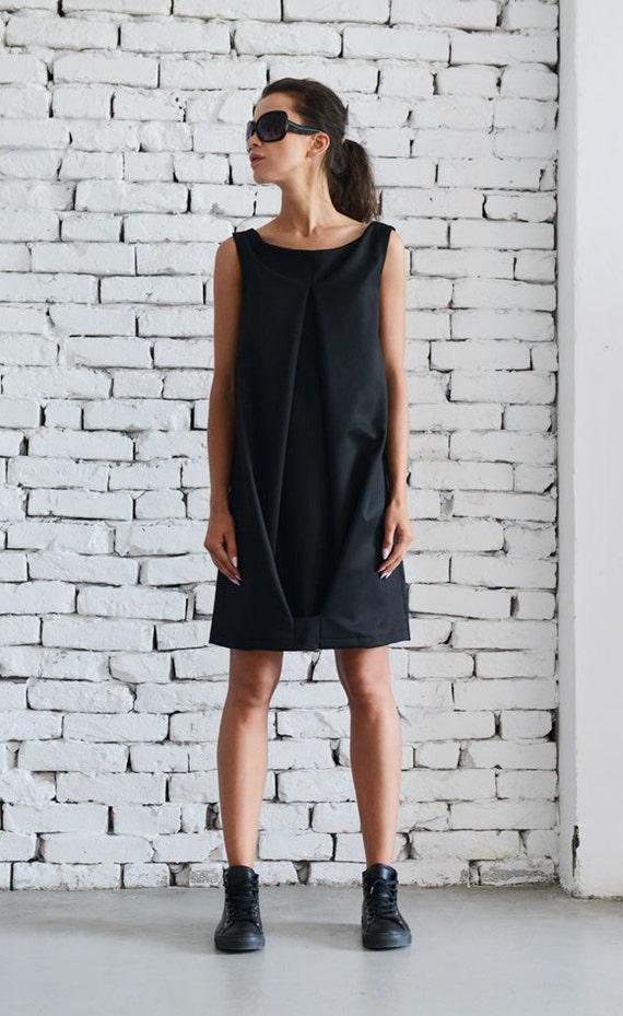 loose fitting little black dress Landon Mini Dress | Black | Womens main image 1