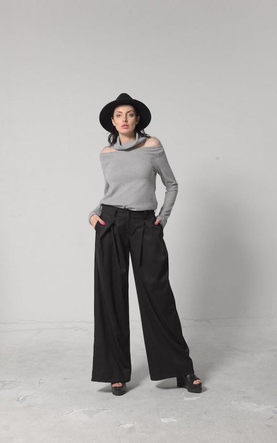 Palazzo Pants, Suit Trousers, Wide Leg Pants, Plus Size Maxi Pants,  Minimalist Pants, Formal Palazzo Pants, Black Pants, Womens Trousers, -   Canada