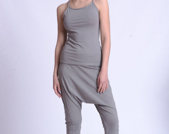 Spaghetti Strap Top and Harem Pants Set by METAMORPHOZA METJ0023