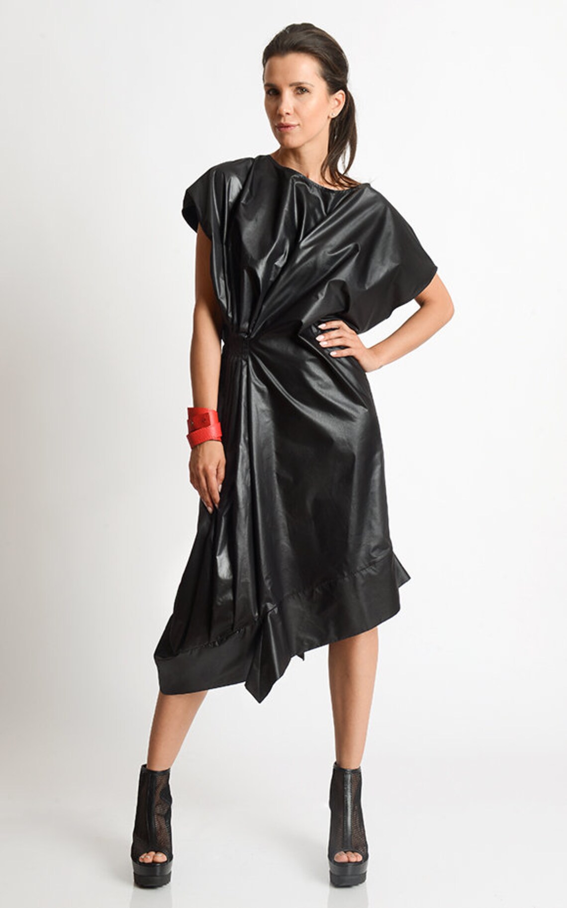 Red Wrap Bracelet/genuine Leather Extravagant Bracelet/red Etsy UK