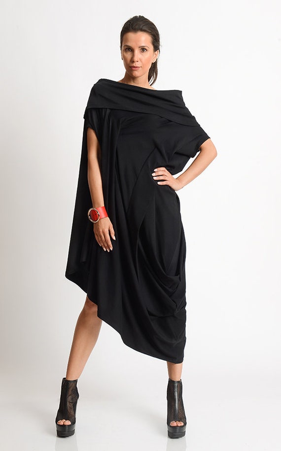 ワンピース OFF-WHITE WOMEN Tubolar Asymmetric Long Dress Black OFF-WHITE WOMEN Tubolar Asymmetric Long Dress Black