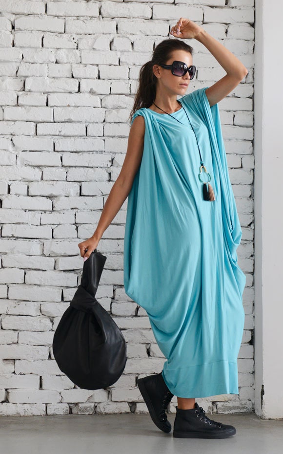 baby blue plus size maxi dress