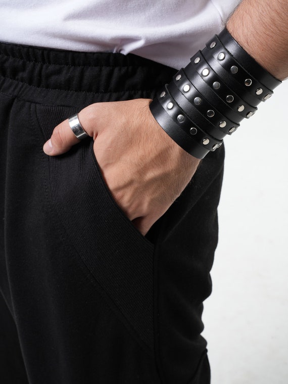 Mens studded bracelet new arrivals