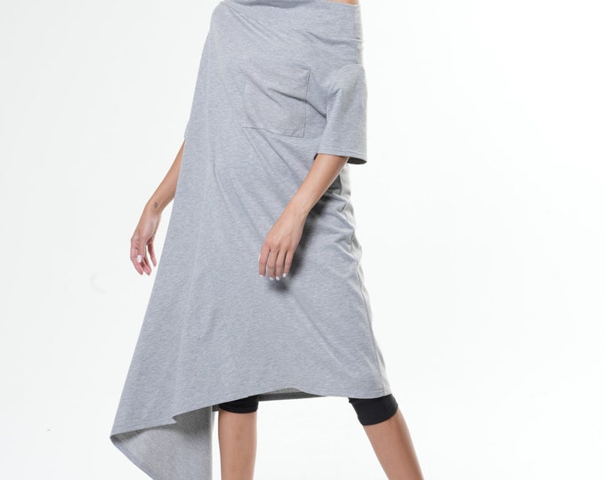 Summer Kaftan Maxi Dress with Front Pocket