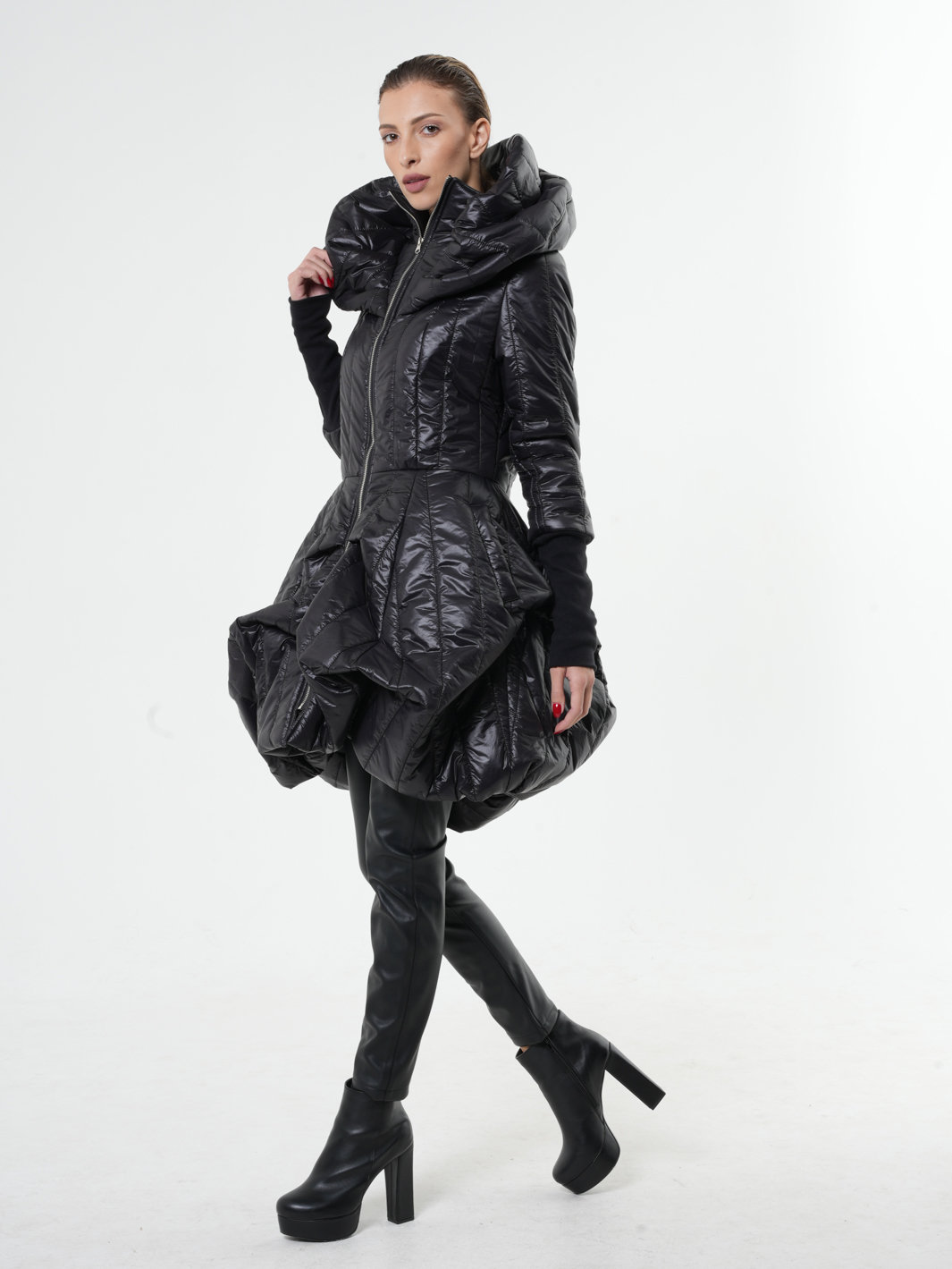 Extravagant Long Puffy Coat / Warm Shiny Jacket / Large Extravagant Long Puffy Coat / Warm Shiny Jacket / Large