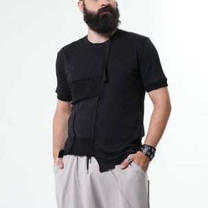NEW Techwear Tshirt / Asymmetric Blouse / Tshirt Men / Urban Shirt