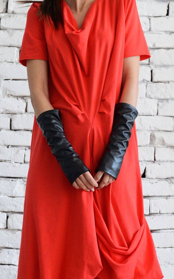 Leather Gloves / Fingerless Gloves/ No finger gloves/ Long Etsy