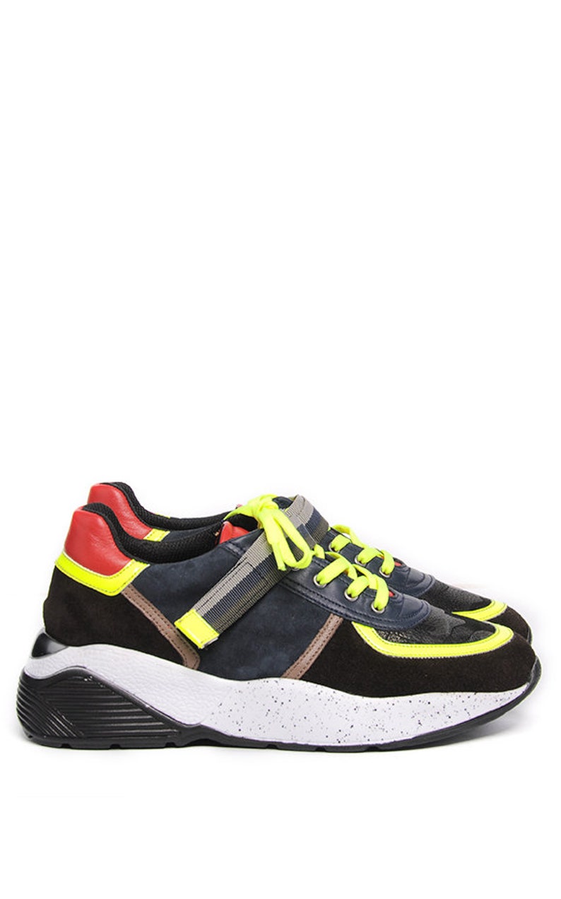 neon chunky sneakers