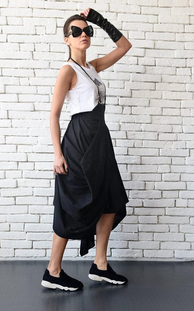 cut loose linen skirt