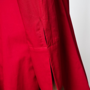 Plus Size Evening Dress / Red Shirt Dress / Plus Size Clothing - Etsy
