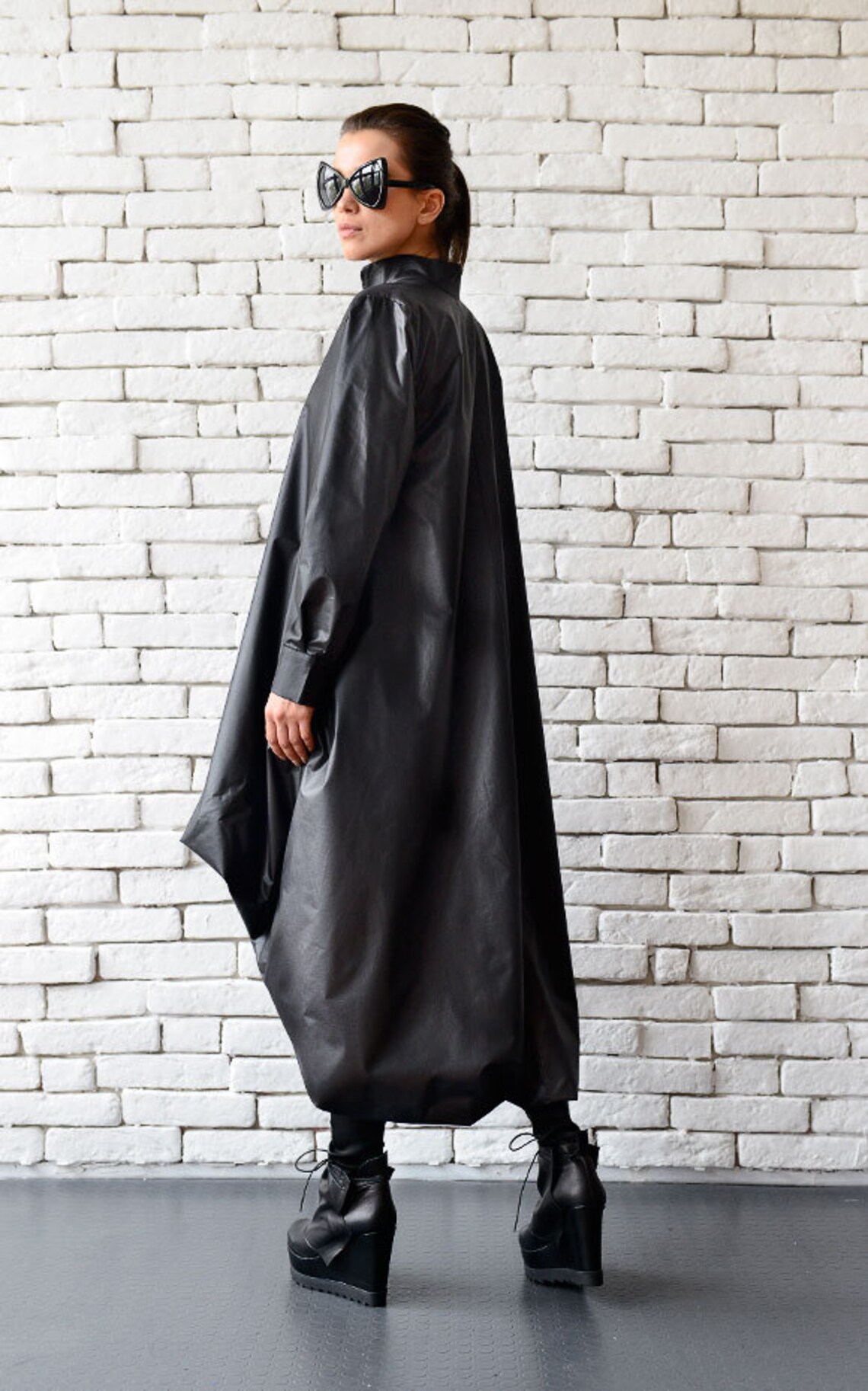 Black Maxi Dress/oversize Black Kaftan/long Sleeve Dress/loose - Etsy