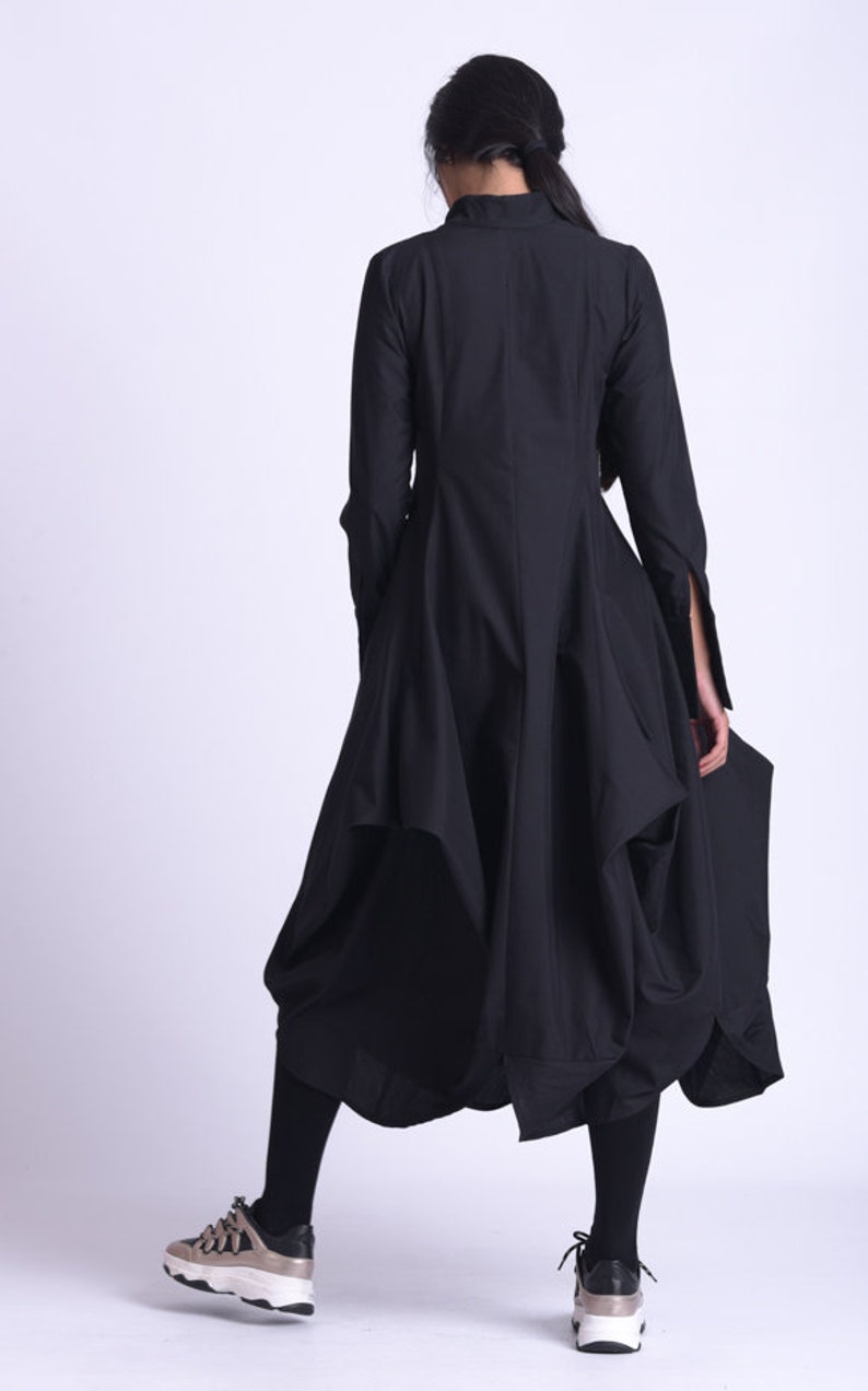 Robe longue avec manche grande taille / Robe oversize / Robe chemise par METAMORPHOZA image 5
