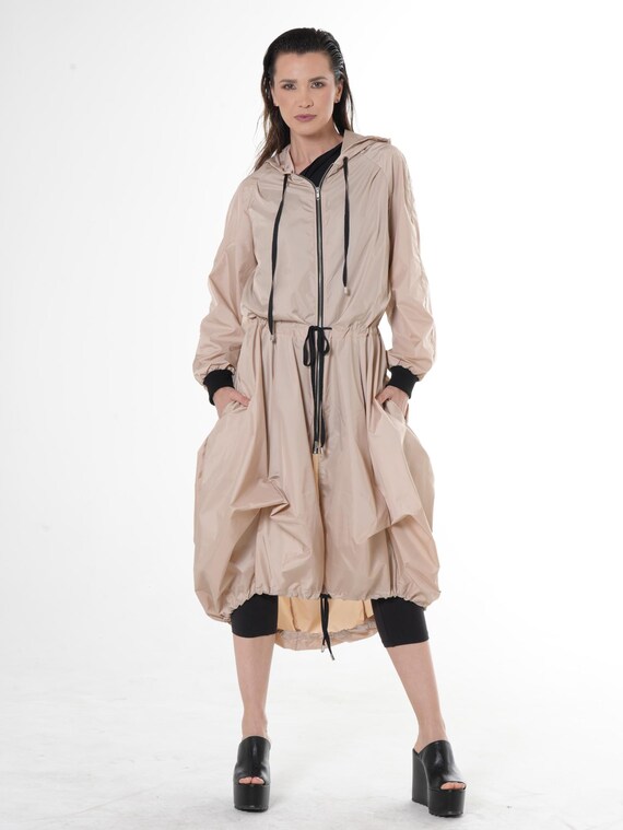 【美品】RAINMAKER- SHADOWSTRIPE HOODEDCOAT 極美品‼︎RAINMAKER - SHADOWSTRIPE HOODEDCOAT（グッズ - WHITE